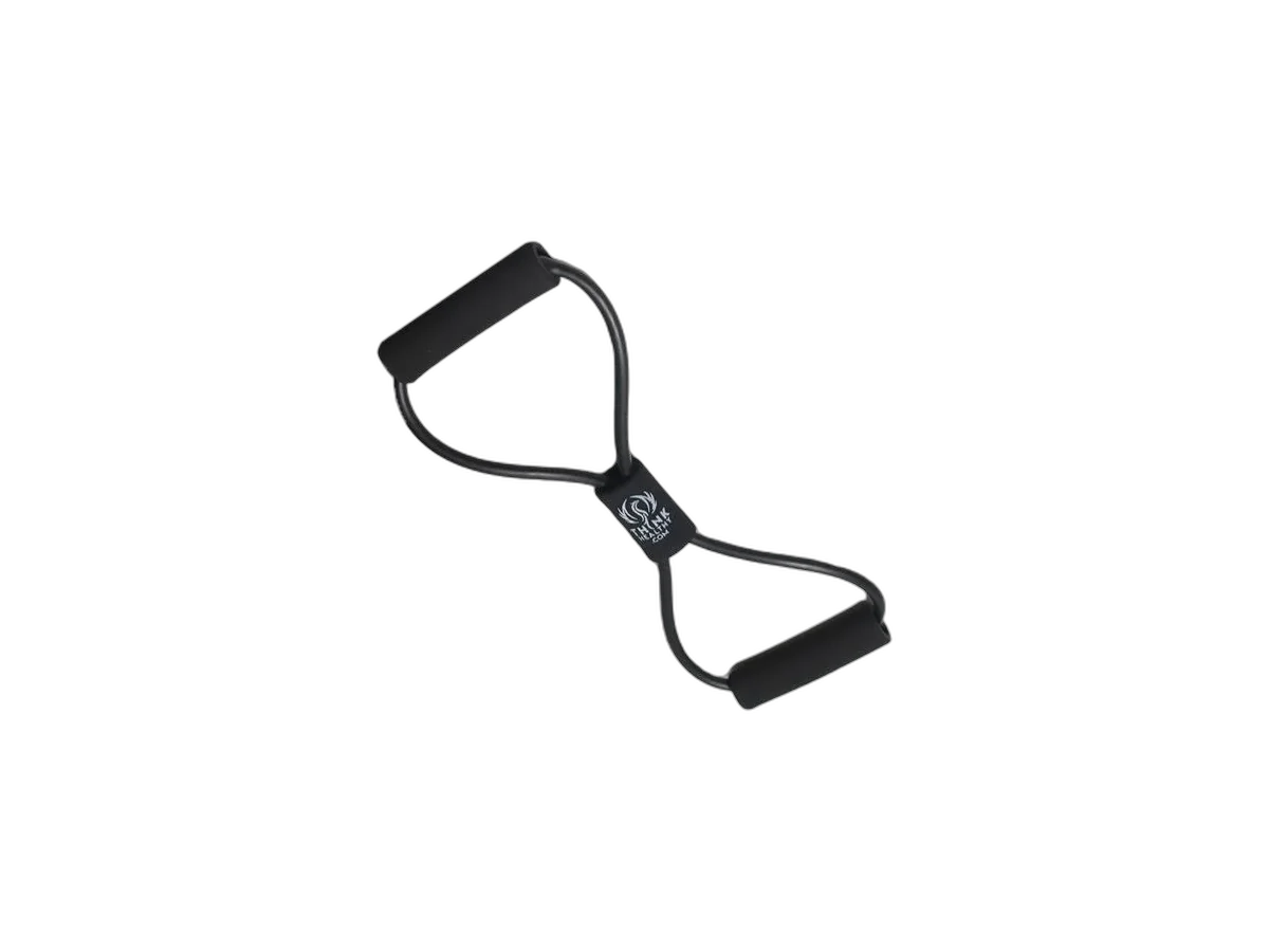BAX-U figure-eight resistance exercise cord with soft handles