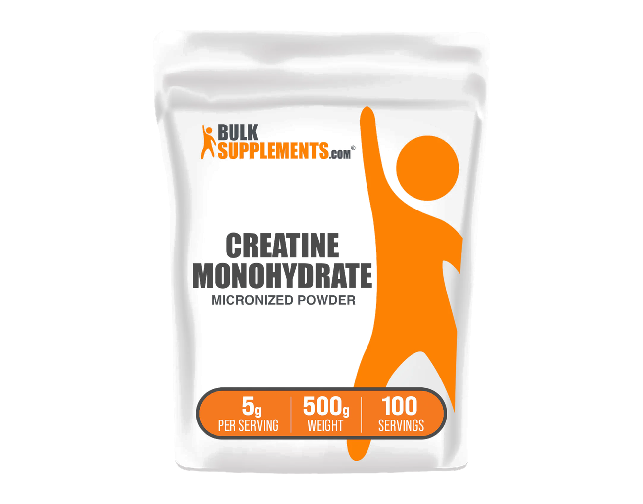 BulkSupplements Creatine Monohydrate powder pouch product image