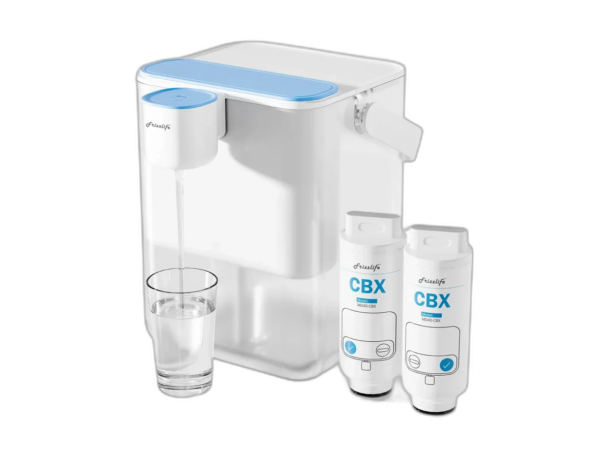 Frizzlife 8-Stage Countertop Water Filter Dispenser, MD40 product image on a transparent background