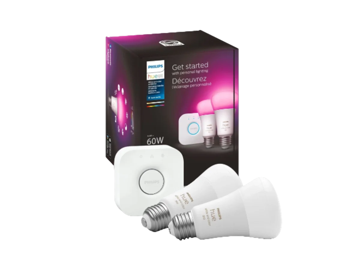 Philips Hue White and Color Ambiance starter kit with Bridge and bulbs