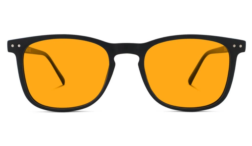Black SunDown Taylor frames with amber lenses.