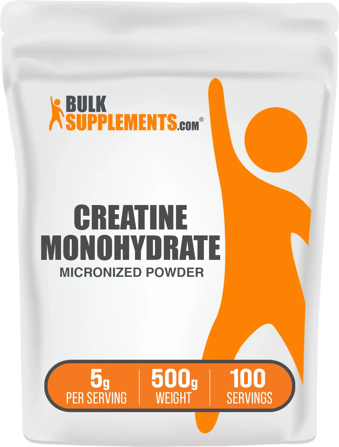 BulkSupplements Creatine Monohydrate powder pouch product image