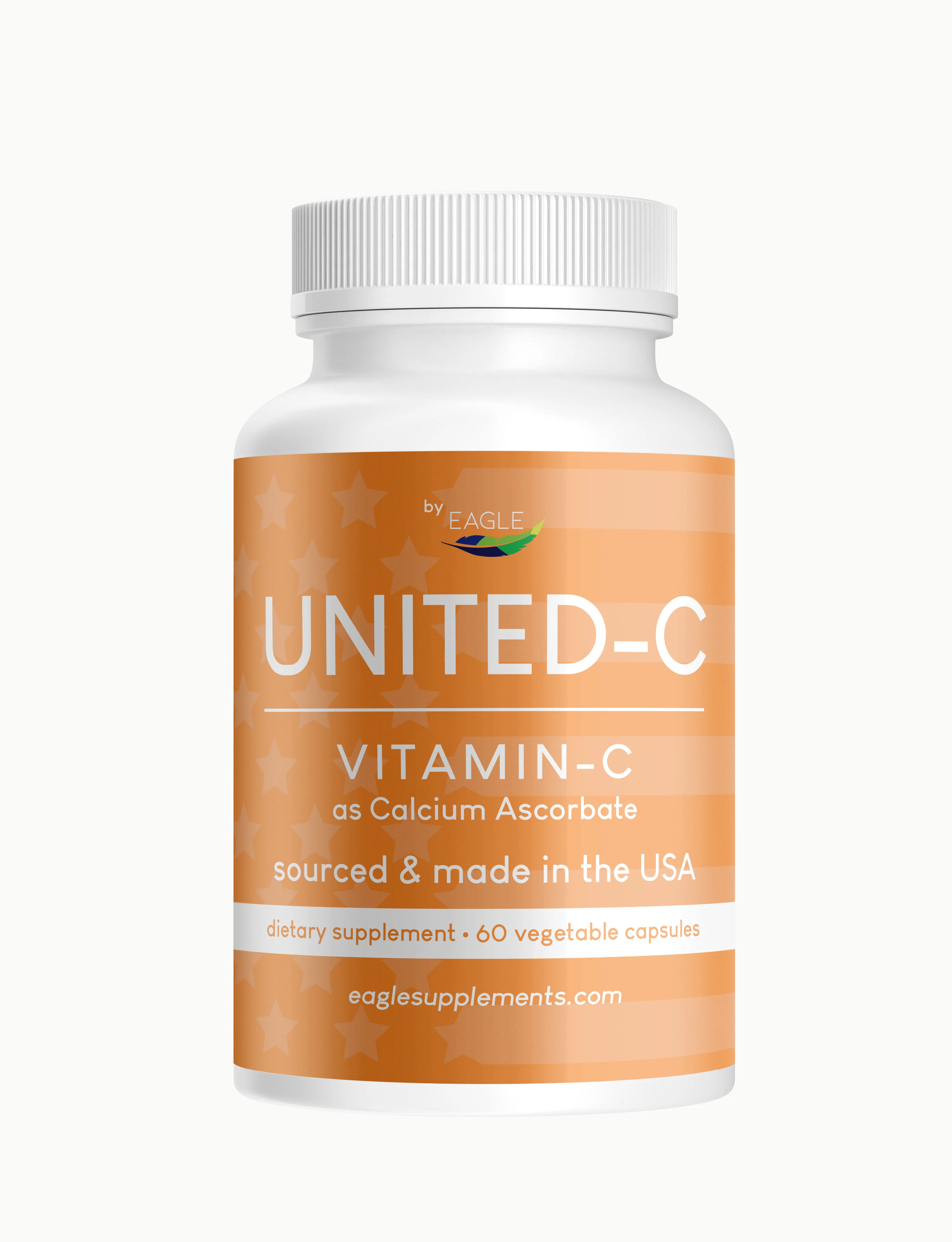 Eagle Supplements United C vitamin C bottle on the original white product-photo background.