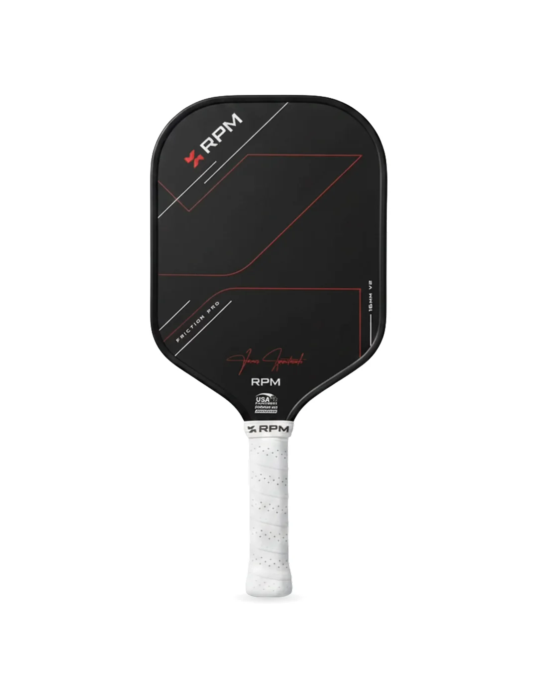 RPM Friction Pro V2 Hybrid Flat Top 16mm paddle in an official product photograph