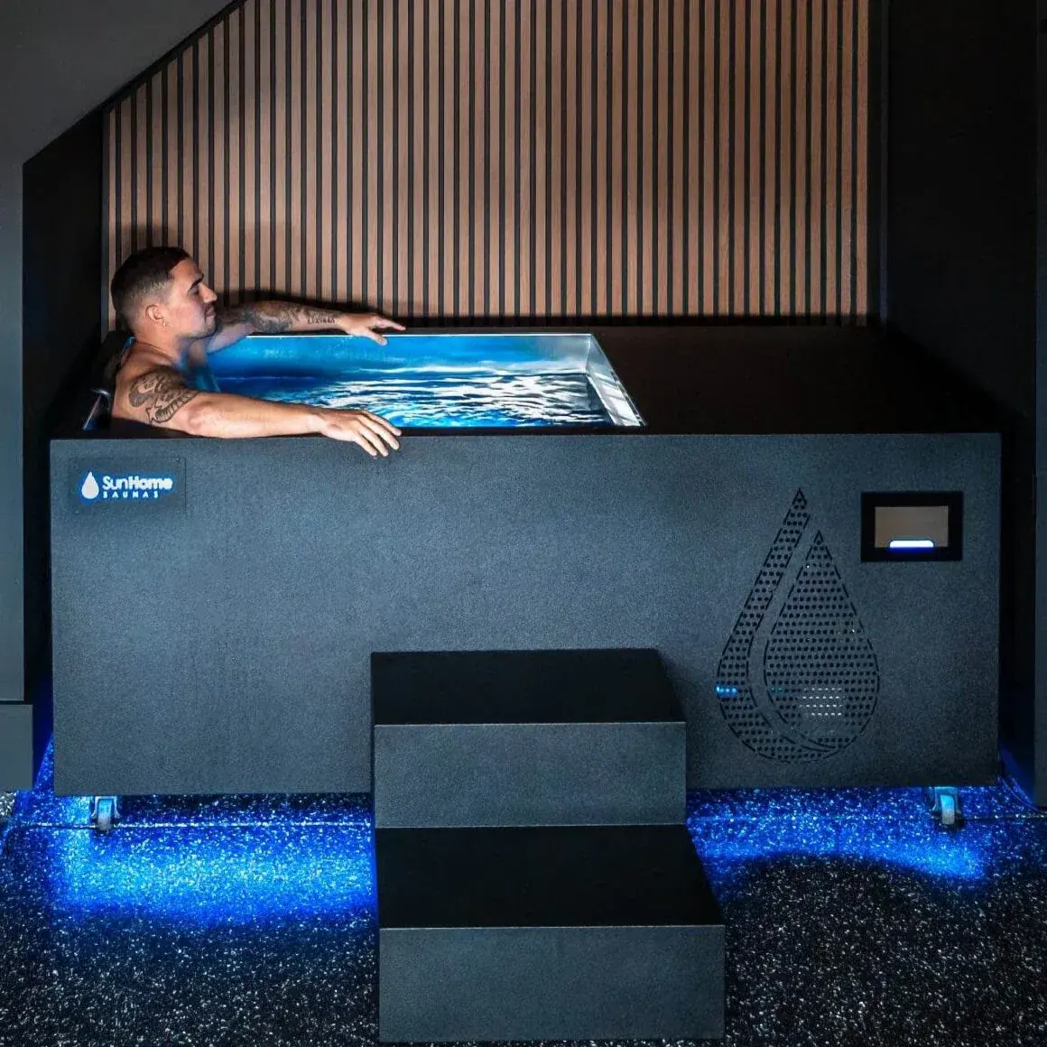 Sun Home Cold Plunge Pro stainless steel hard-shell ice bath