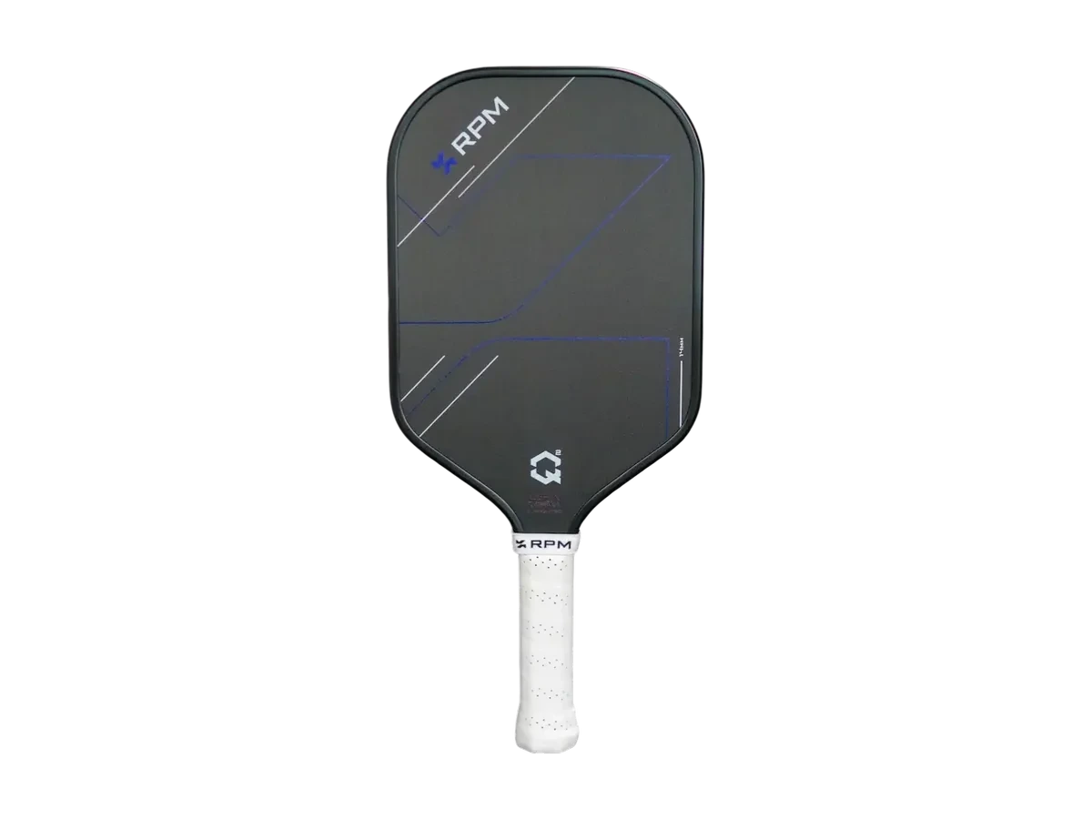 RPM Q2 14mm Elongated pickleball paddle.