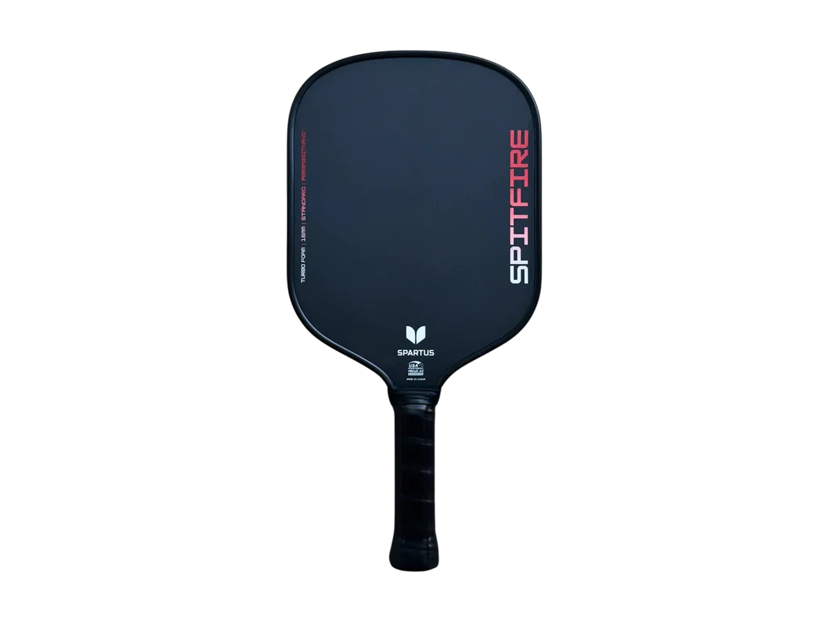 Spartus Spitfire Widebody pickleball paddle isolated on a transparent background