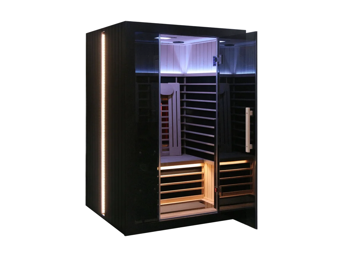 Sun Home Eclipse 2-Person red light and full-spectrum infrared sauna