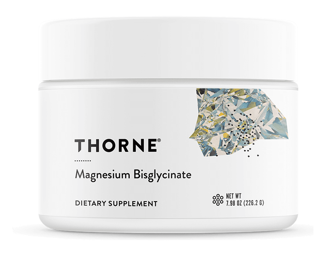 Thorne Magnesium Bisglycinate supplement tub product image